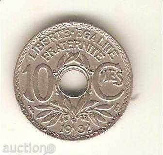 + Γαλλία 10 centimes 1932