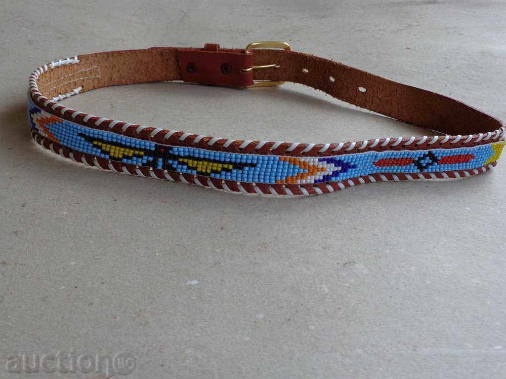 Delivery of Leather beaded belt, belt, girdle Delivery of Leather beaded belt, belt, girdle
