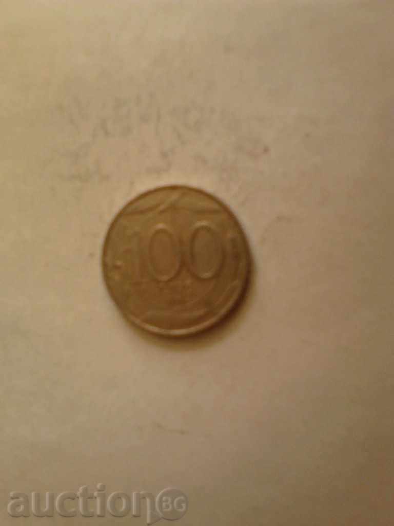 Италия 100 лирети 1996