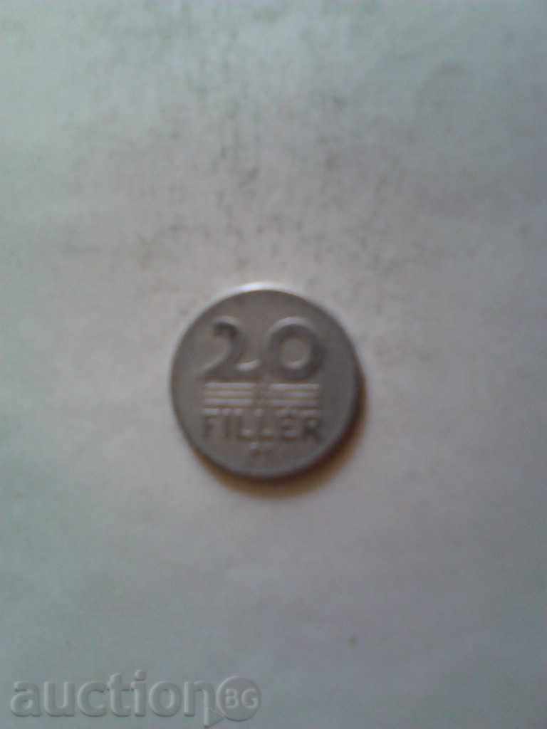 Hungary 20 fillets 1969