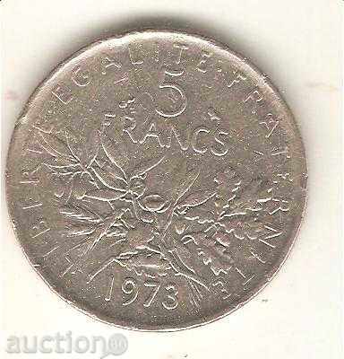 + Franța 5 franci 1973