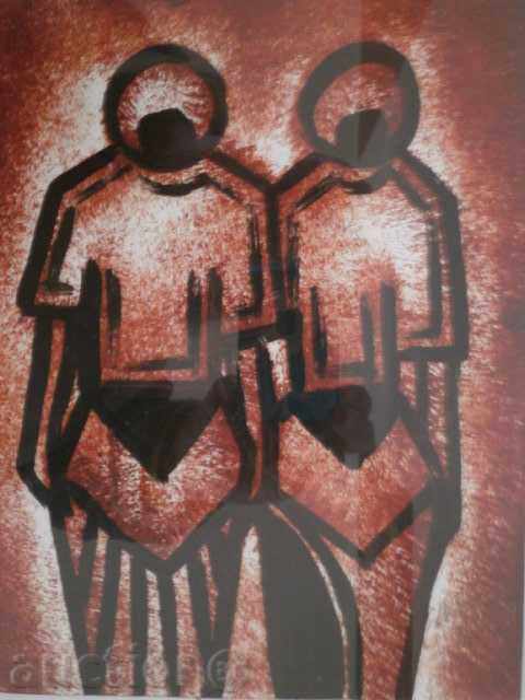 Women - oil painting from Africa, series - 5 Women - oil painting from Africa, series - 5