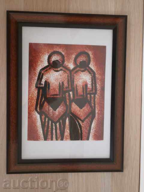 Women - oil painting from Africa, series