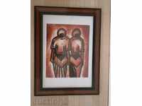 Women - oil painting from Africa, series