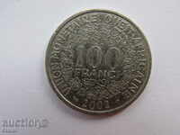 100 franci Sephanie Statelor Vest-Africane, Benin, în 2002, 203 mn