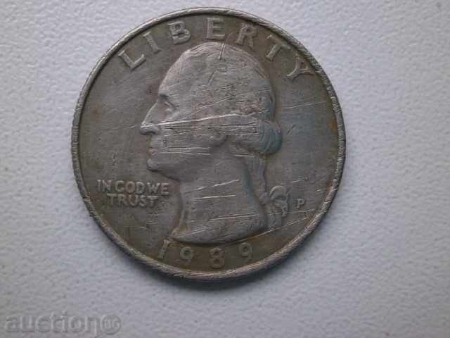 Fourth Dollar-US, 1989, 12L with price 2.00 BGN | € 1.02 Fourth Dollar-US, 1989, 12L with price 2.00 BGN | € 1.02