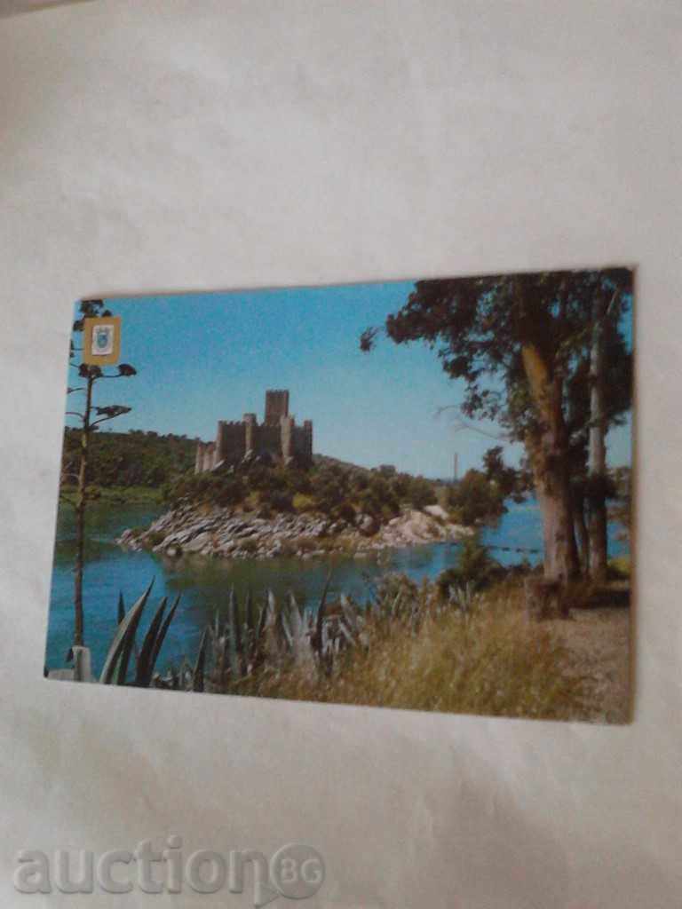 Καρτ ποστάλ της Πορτογαλίας Κάστρο Almourol 1976