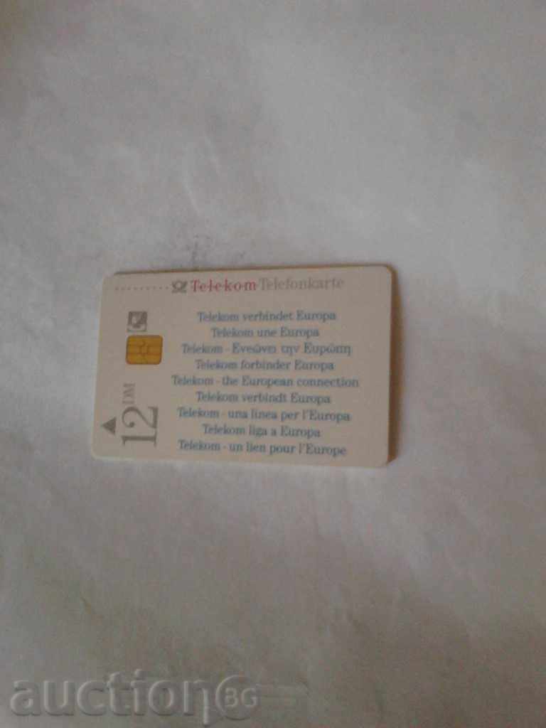 Phonecard Deutsche Telekom Eurozone with price 0.35 BGN | € 0.18 Phonecard Deutsche Telekom Eurozone with price 0.35 BGN | € 0.18