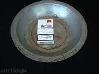 Old copper plate, saucer diam. 250mm. large, heavy 0.5 kg.