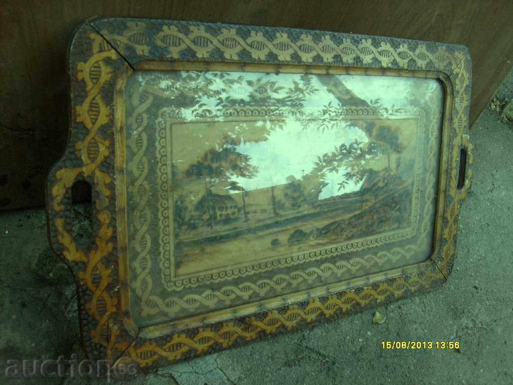 Backgammon tray-pyrography with price 35.00 BGN | € 17.90