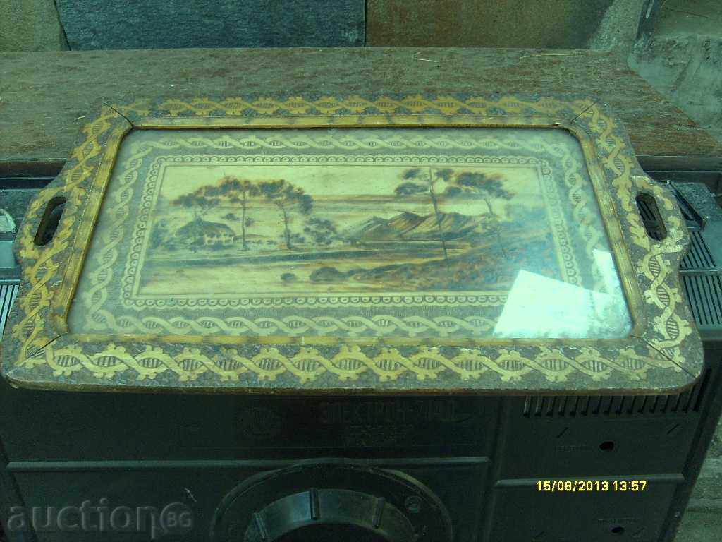 Delivery of Backgammon tray-pyrography