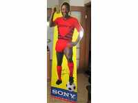 футбол рекламна фигура на Пеле в цял ръст Сони