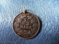 GERMANIA   1/2 marka 1915 F - srebro