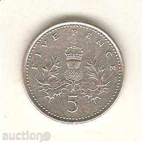 + UK 5 pence 2005