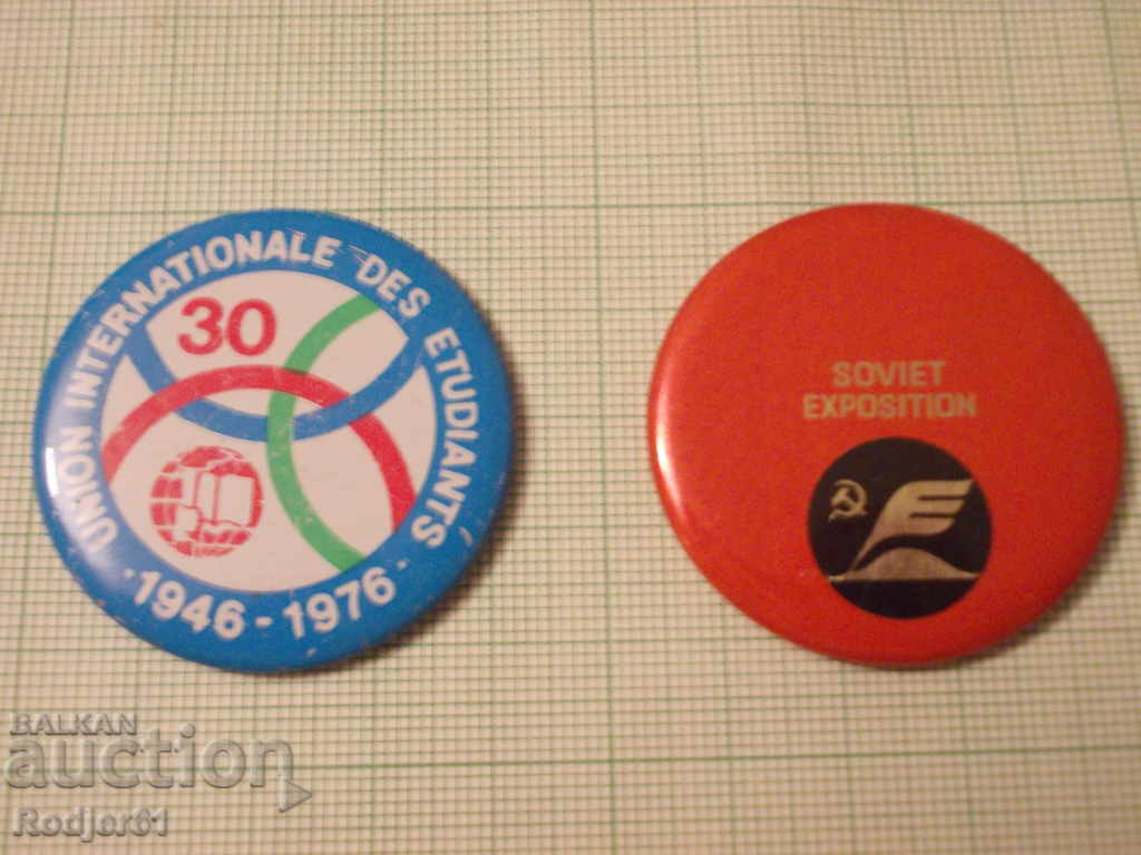 Delivery of badges - metal, caps 6 pcs