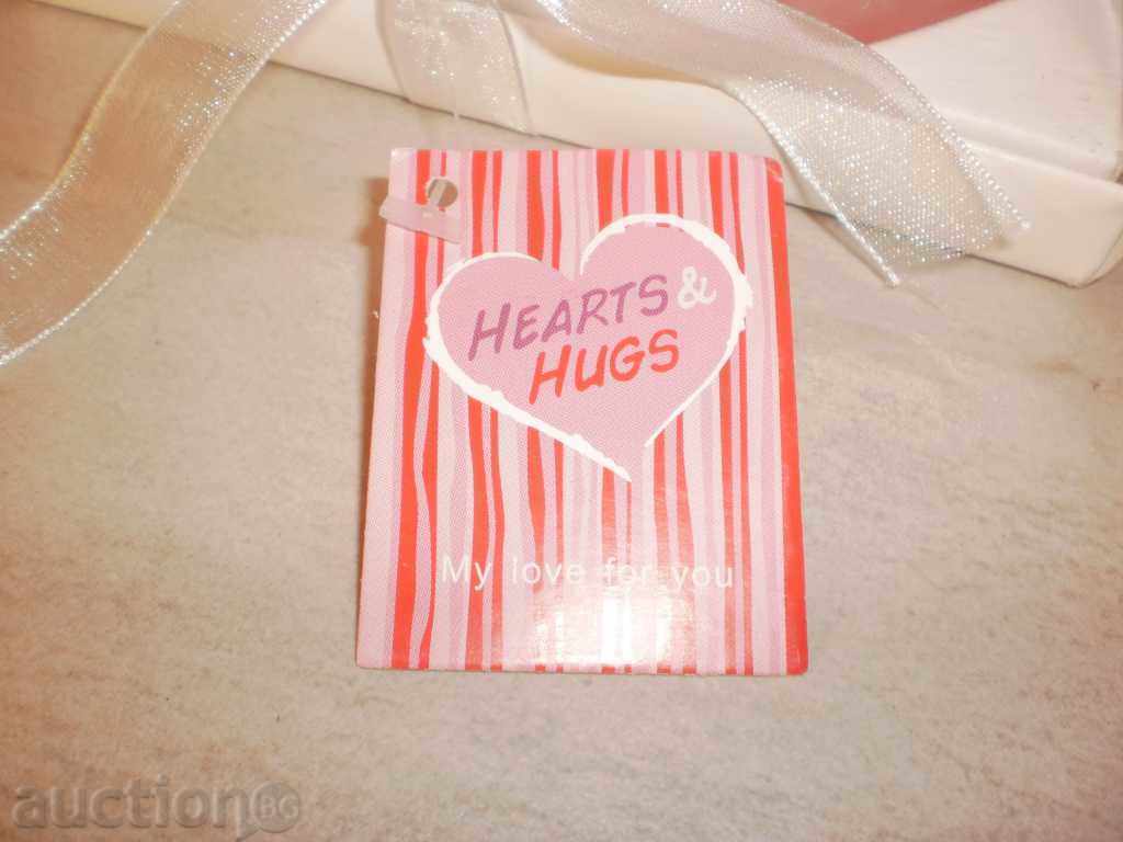 Luxurious set of two candles-hearts, new with price 4.50 BGN | € 2.30