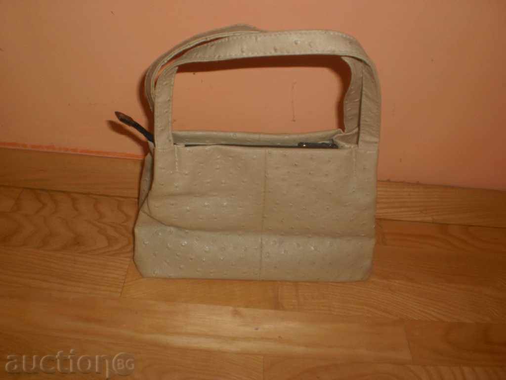 Auction Lady's bag of ostrich skin Auction Lady's bag of ostrich skin