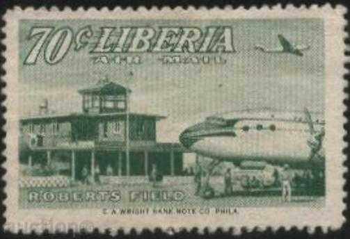 Чиста  марка Самолет 1953 от Либерия