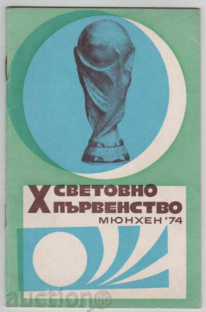 Футболна програма България на Световното първенство 1974 ГФР