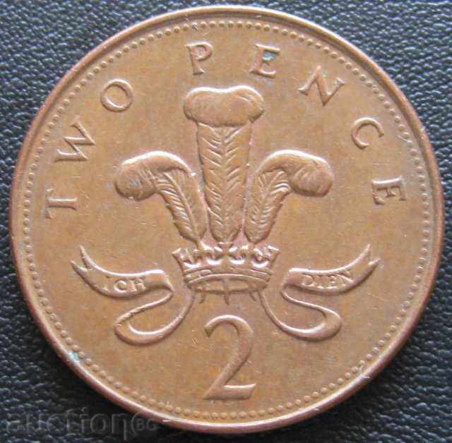 GREAT BRITAIN 2 pence 1996