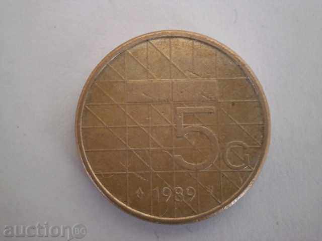 Delivery of Netherlands - 5 guilders, 1989 - 11D
