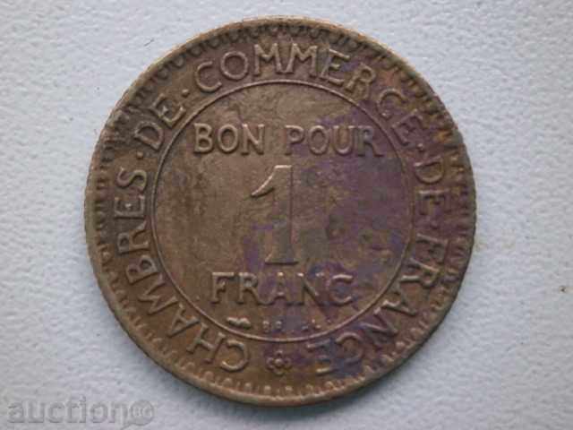 Franța - 1 Franc BON POUR 1924 - 21L