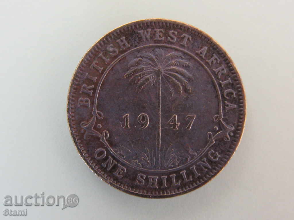 1 Shilling, σειρά βρετανική Δυτική Αφρική, το 1947 Γ.- 108 L