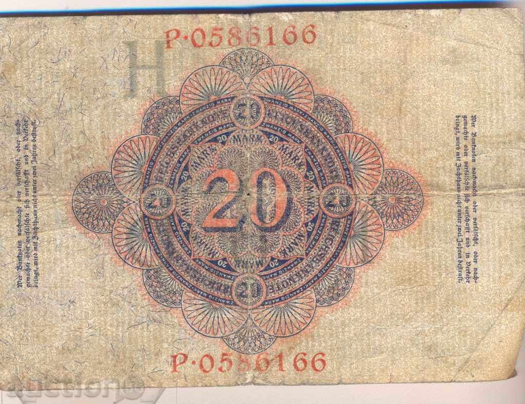 Germany 20 marks 1914 year with price 4.00 BGN | € 2.05 Germany 20 marks 1914 year with price 4.00 BGN | € 2.05
