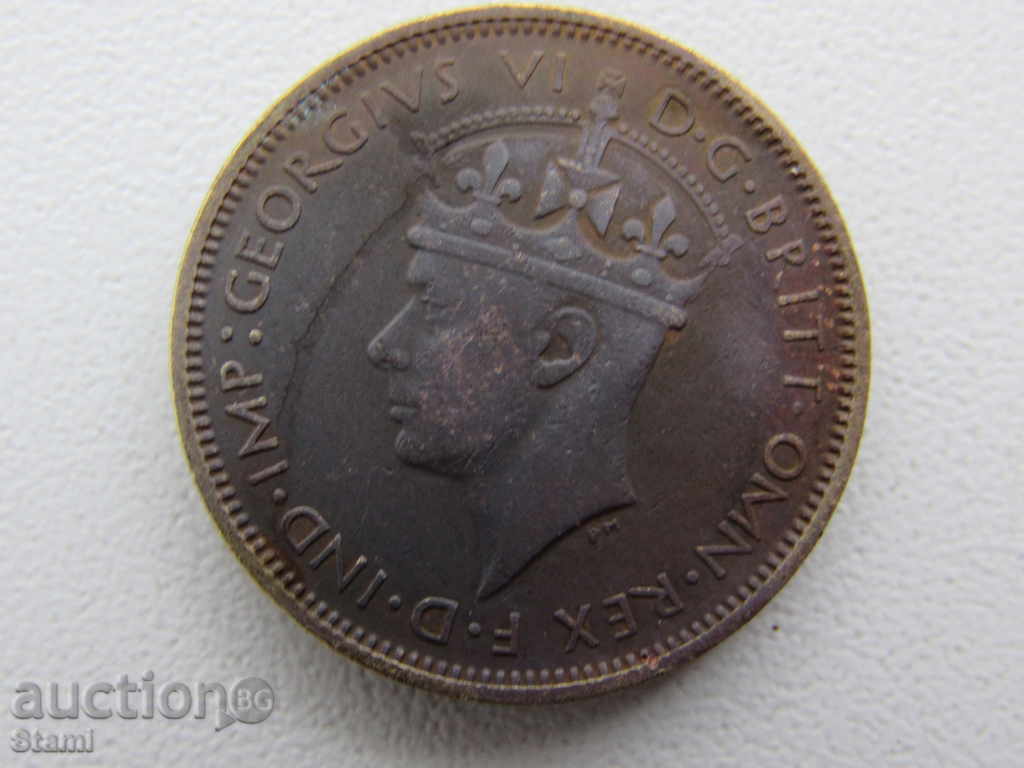 Παράδοση 1 shiling- Βρετανική Δυτική Αφρική, σειρά 1945-D 156 Παράδοση 1 shiling- Βρετανική Δυτική Αφρική, σειρά 1945-D 156