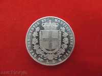 5 pounds 1857 P Italy - Replica -