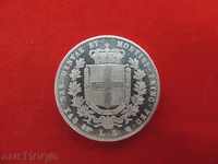 5 Lire 1857 P Italia - Replica -