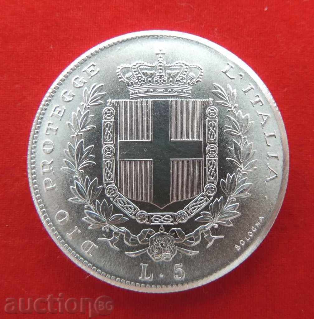 5 Lire 1859 Italia - Replica -