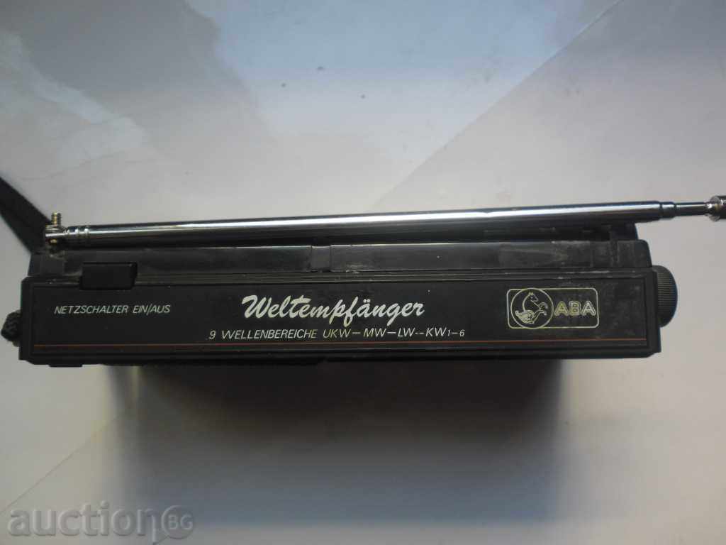 TRANSISTOR-Weltempfänger mono, 9 Bereiche, von ABA, Type H-88 with price 33.33 BGN | € 17.04 TRANSISTOR-Weltempfänger mono, 9 Bereiche, von ABA, Type H-88 with price 33.33 BGN | € 17.04