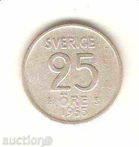 +Швеция  25  оре  1955 г. TS