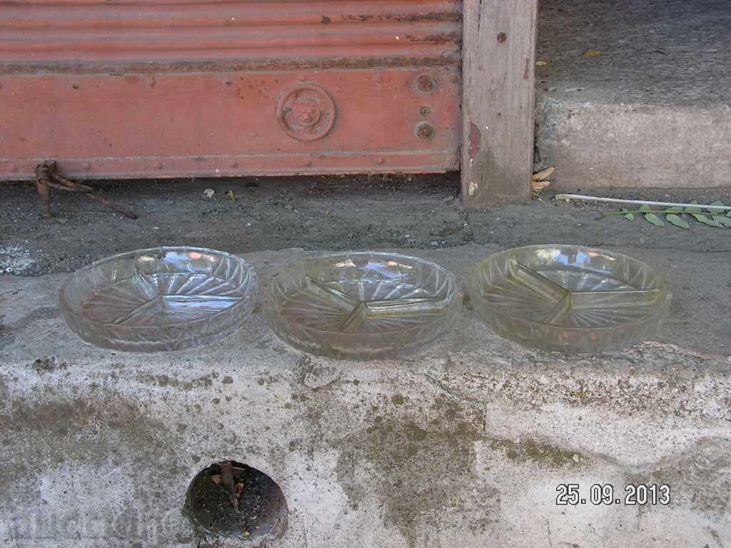 983. NUTRITION SERVICE WITH MASSIVE HEAVY GLASS DEPARTMENTS THREE with price 15.00 BGN | € 7.67