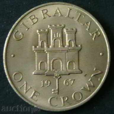 1 крона 1967, Гибралтар