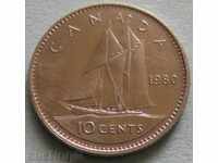 10  цента 1980г. - Канада