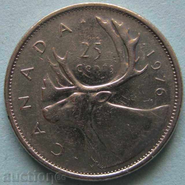 25  цента 1976г. - Канада