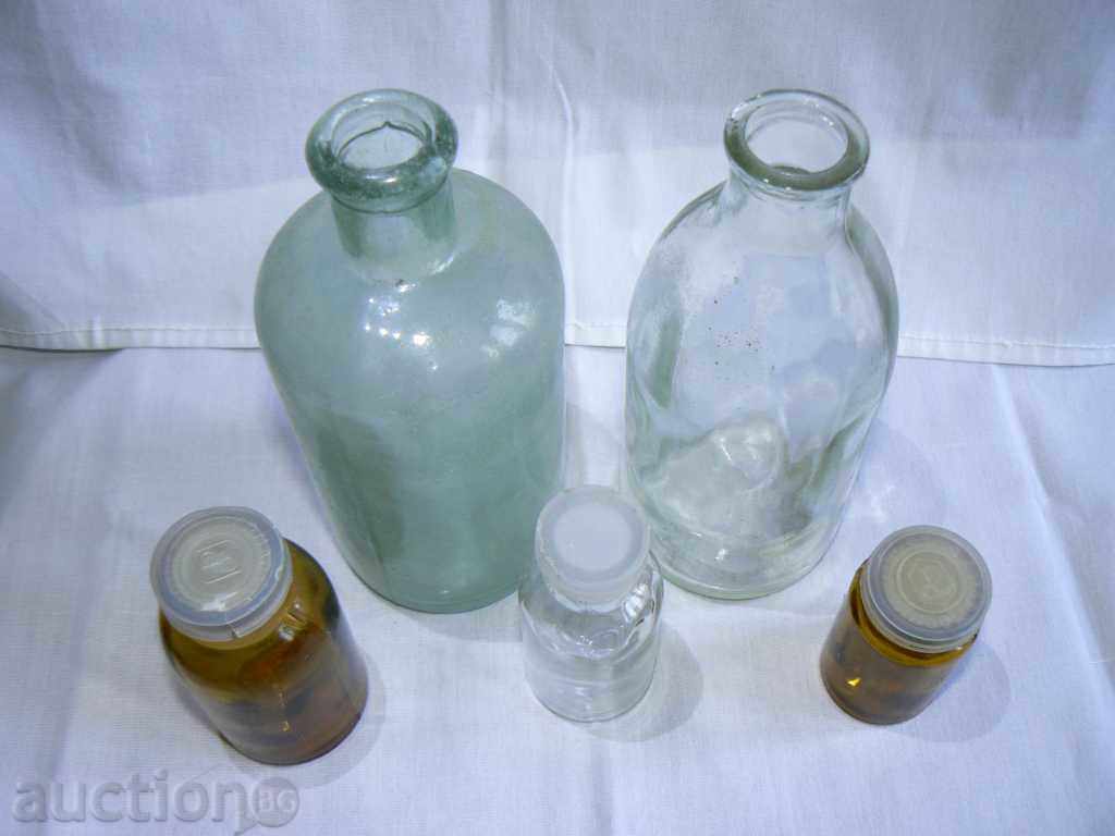 Pharmacy bottles - 5 pcs. with price 10.00 BGN | € 5.11