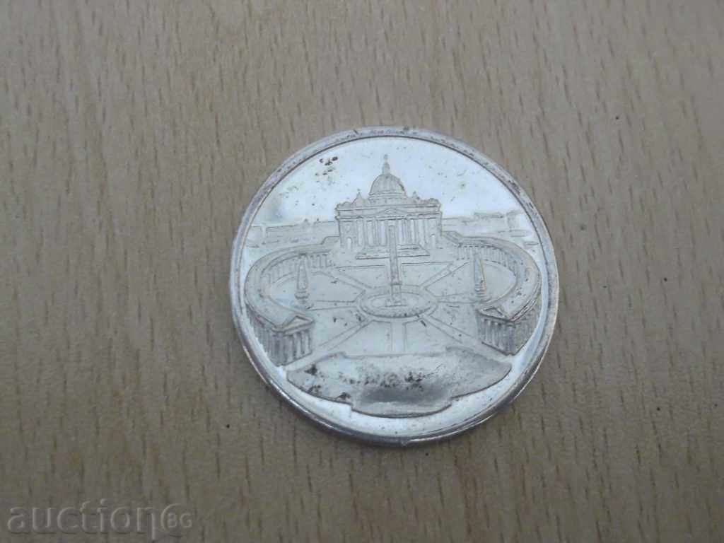 Auction  No * 1433 plaque - Pope John Paul II - St. Peter's Square
