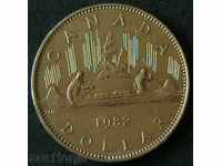 1 dollar 1982, Canada