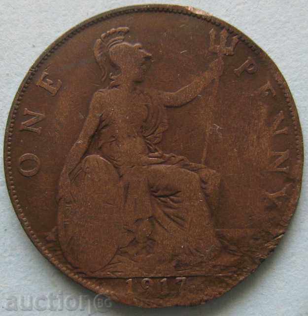 1 penny 1917 - Great Britain