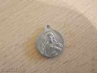 No * 1292 old metal medallion - catholic