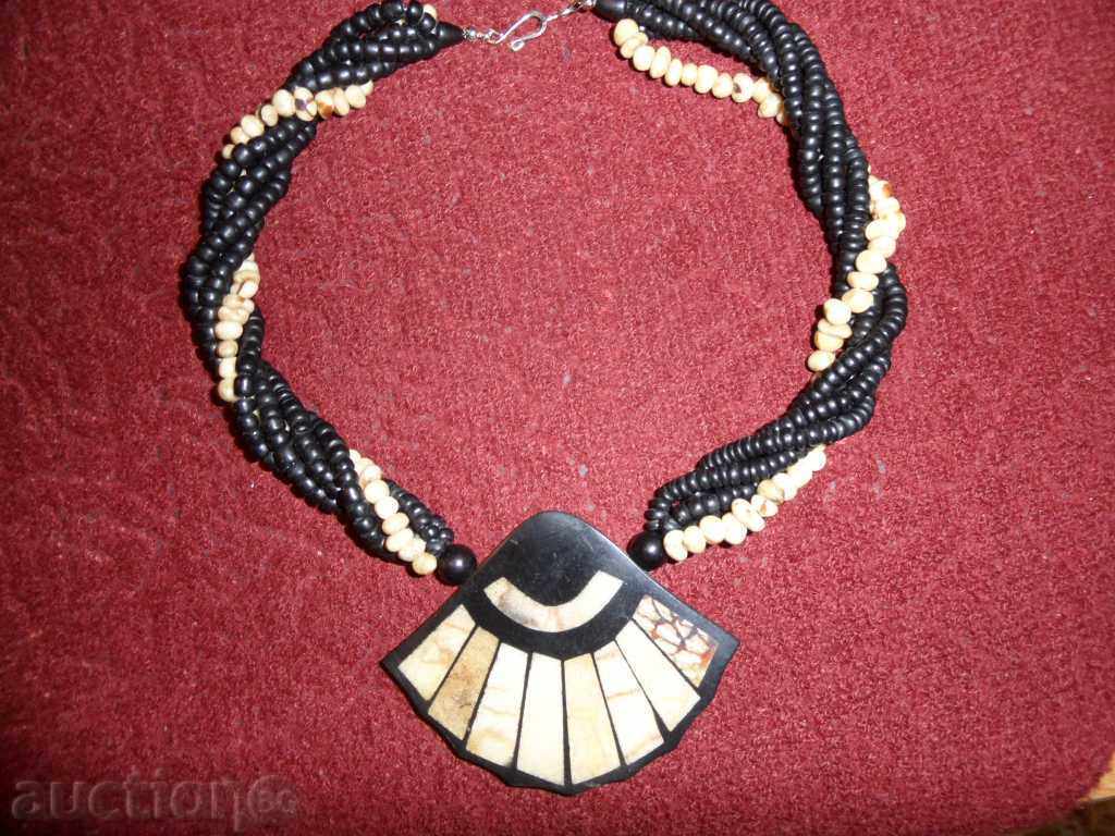 NECKLACE black-beige 5 rows Christmas promotion!!!!!!!!!!!!!! NECKLACE black-beige 5 rows Christmas promotion!!!!!!!!!!!!!!