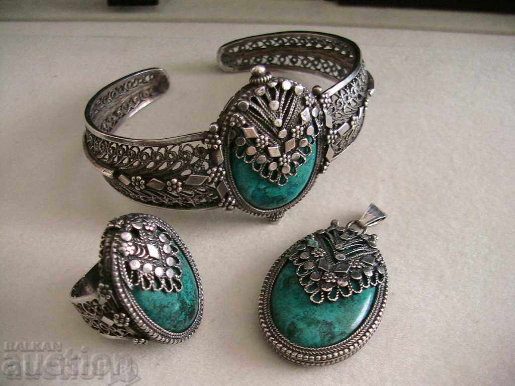 SILVER BRACELET, RING, MEDALLION, SILVER 925, EILAT with price 1200.00 BGN | € 613.55 SILVER BRACELET, RING, MEDALLION, SILVER 925, EILAT with price 1200.00 BGN | € 613.55