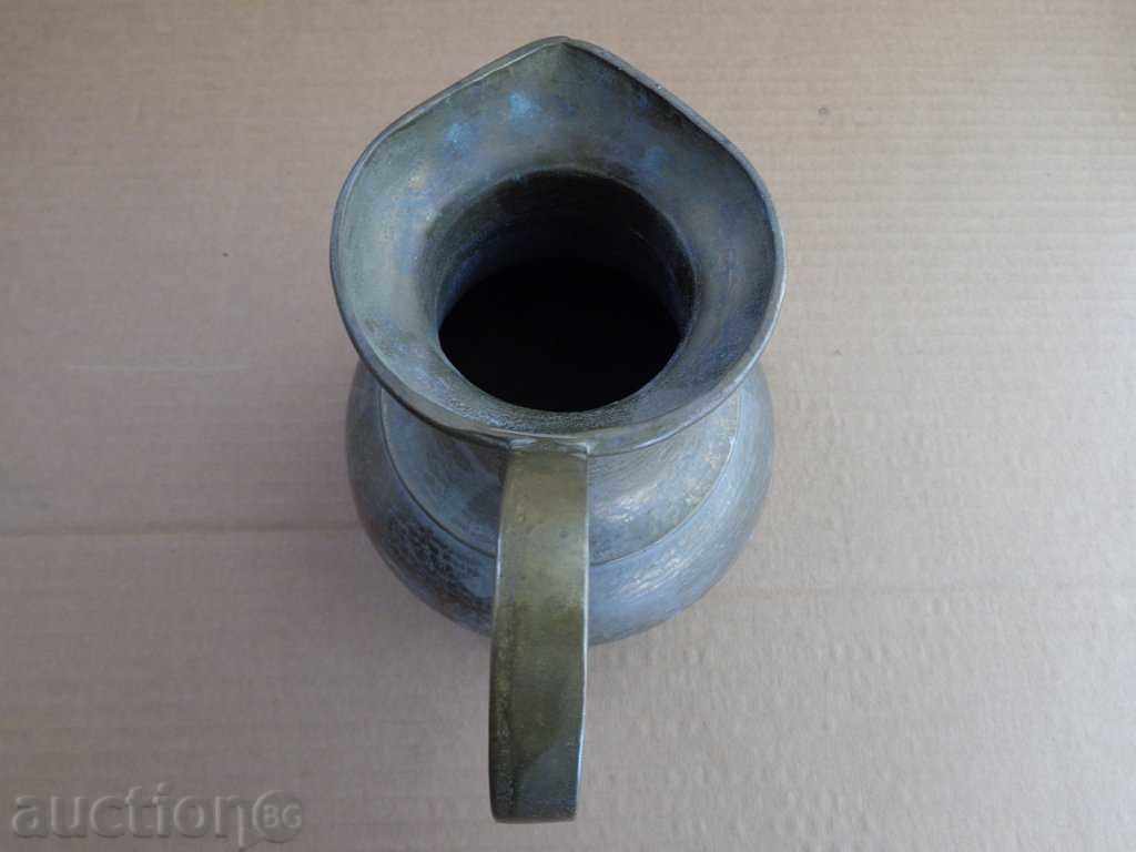 Old bronze jug, teapot, hibiscus, chum - 5 Old bronze jug, teapot, hibiscus, chum - 5