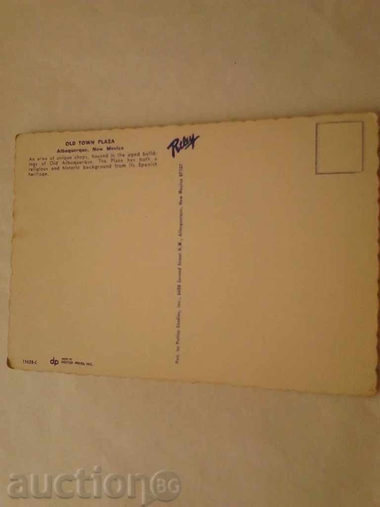 Carte poștală Albuquerque, New Mexico Old Town Plaza cu preț 0.55 BGN | € 0.28 Carte poștală Albuquerque, New Mexico Old Town Plaza cu preț 0.55 BGN | € 0.28