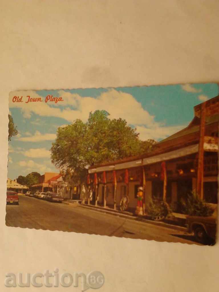 Пощенска картичка Албакърки, Ню Мексико Old Town Plaza