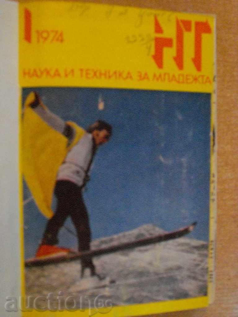 Book „revista Știință și Tehnologie pentru Tineret-12kn -. 1974“