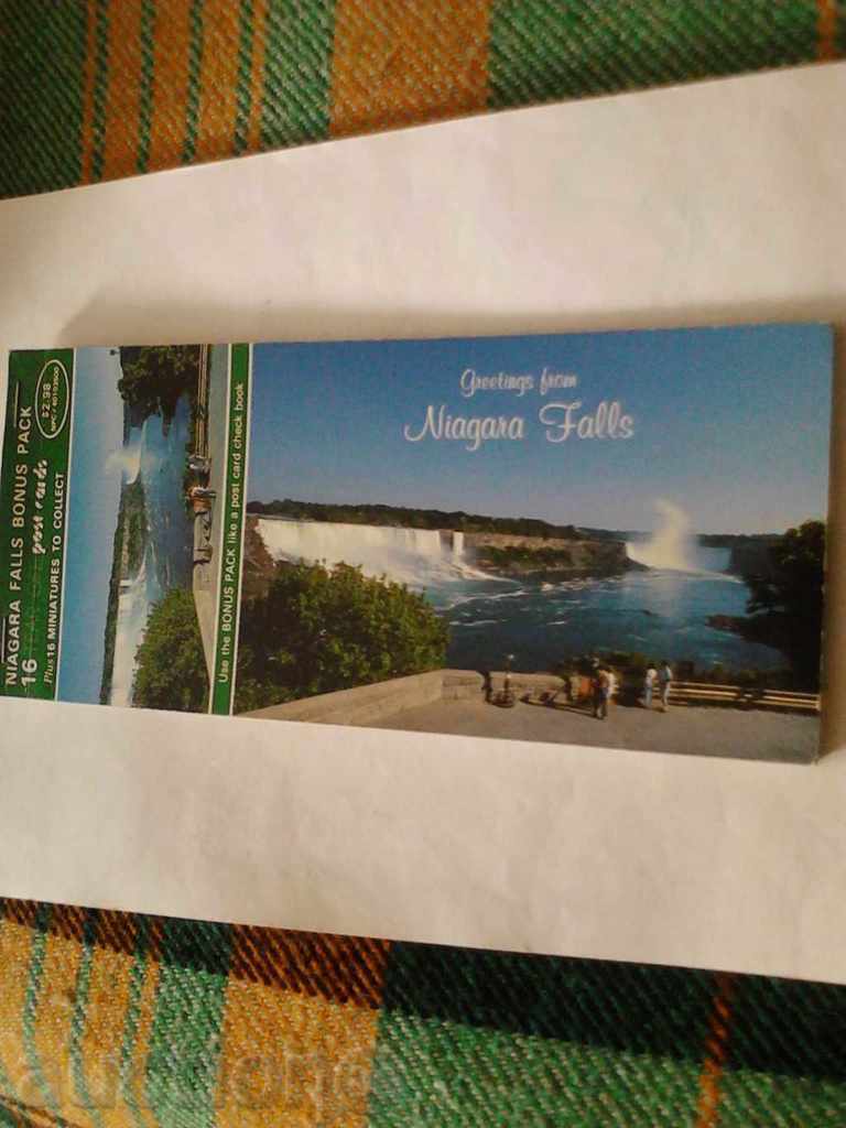 16 κομμάτια καρτ-ποστάλ του Νιαγάρα